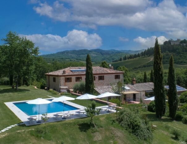 la corte del chianti vista dall'alto
